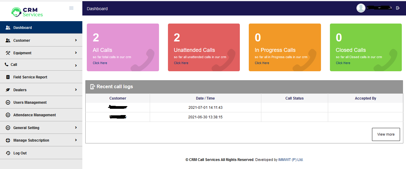 Step 4 : Dashboard